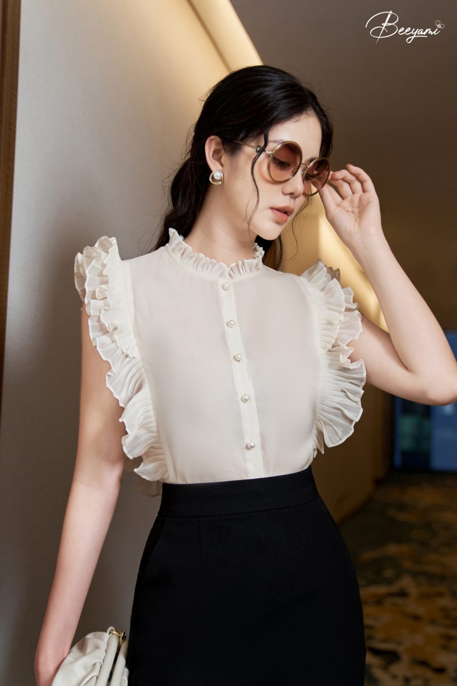 Chân váy chữ A ngang gối Simple Lady – 2