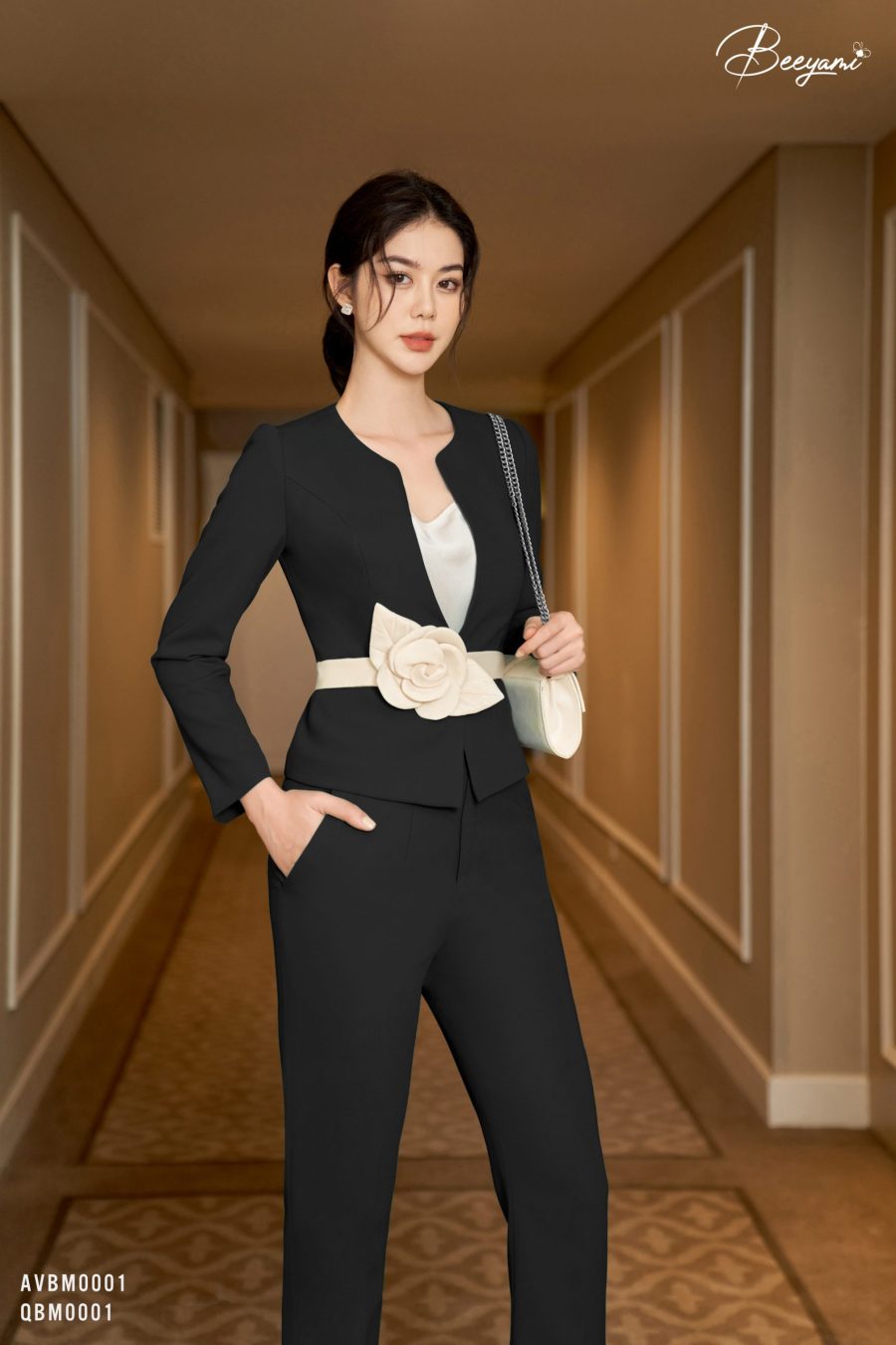 áo vest đen cách điệu – 2