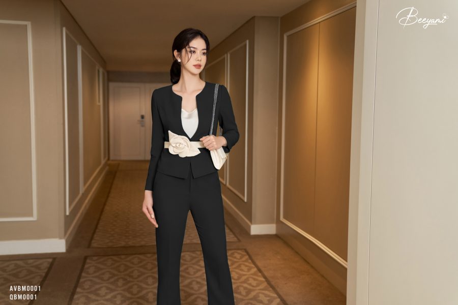 áo vest đen cách điệu – 3
